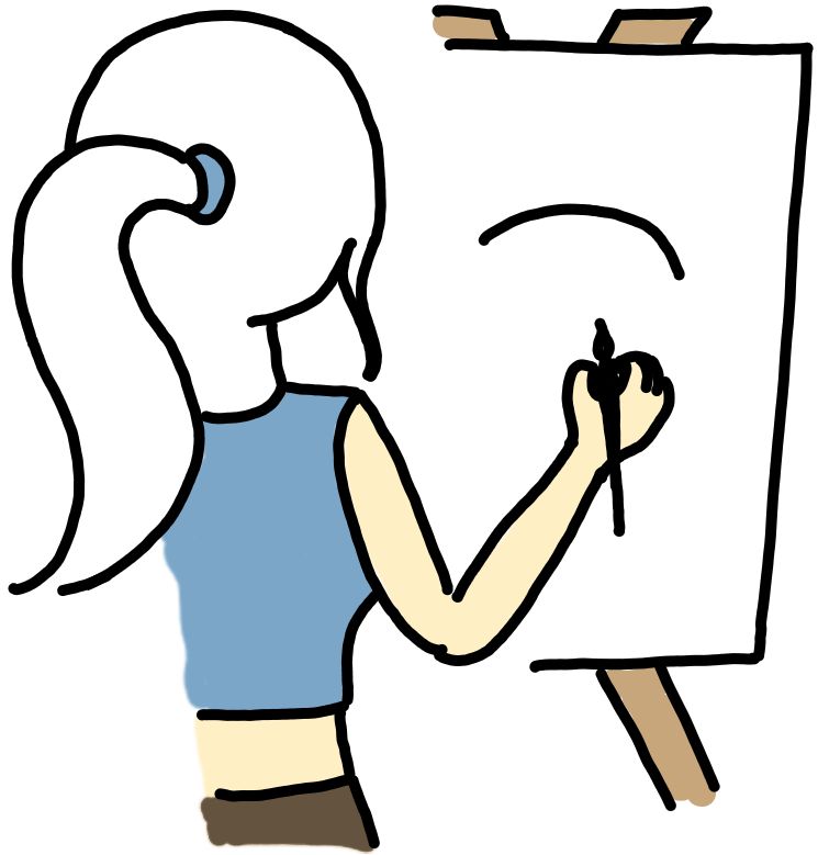 artist into her flow