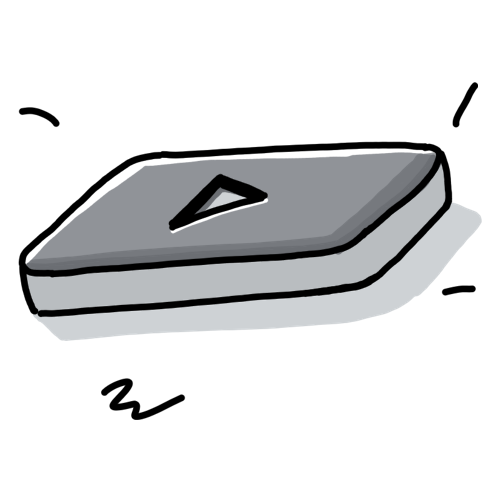 grey YouTube Button